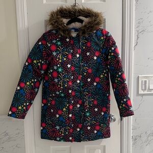 Kids' All Weather Waterproof Parka with Faux Fur Trim